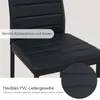 A close-up of a black chair, highlighting its material and comfort features. Voir les images du produit