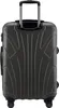 The back view of a medium-sized, graphite-colored hard-shell suitcase with four wheels. Náhľad obrázku produktu
