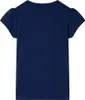 vidaXL Kinder-T-Shirt Marineblau 104 Produktbild-Vorschau 1