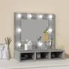 vidaXL Zrkadlová skrinka s LED diódou Sonoma 60x31,5x62 cm Náhľad obrázku produktu 3