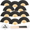 12 STK.Handfächer Fächer Papierfächer Hochzeitsfächer Produktbild-Vorschau 1