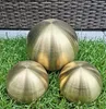 3er Set Dekorationskugel 15-10-10 cm aus Edelstahl gold Produktbild-Vorschau 1