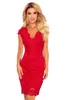 Numoco Spitze für Damen Kleid mit Ausschnitt Bindet rot m Produktbild-Vorschau 9