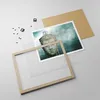 Gerahmtes Poster - Rahmen in heller Eiche - Buddha Grafik Produktbild-Vorschau 4