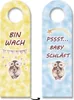 Eulen Mama und Baby Türhänger - Baby schläft oder ist wach Produktbild-Vorschau 1
