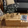 Caja de madera natural Creative Deco con tapa grande, 50 x Vista previa de la imagen del producto 2