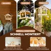 Hängendes Vogelfutterhaus aus Holz geeignet für Balkon Garten und Terrasse mit einfacher Montage Produktbild-Vorschau