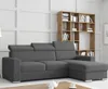 Ecksofa TOKIO Webstoff Anthrazit Grau mit Bett und Produktbild-Vorschau 1