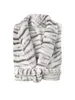 Siberian White Tiger Bademantel Lang XL Grau Produktbild-Vorschau 3