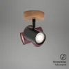 Wandspot retro Spot dreh- & schwenkbar 1x GU10 35W Schwarz Produktbild-Vorschau 6