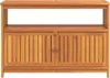 vidaXL Tavolino da giardino 110x35x75 cm in legno massello Anteprima dell’immagine prodotto 5