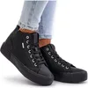 Wärmende Damenschuhe Mit Nähten Big Star OO274A480 Schwarz Produktbild-Vorschau 1