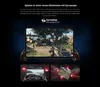 A tablet displaying a video game, with smaller inset images showing different game interfaces. Produktbild-Vorschau