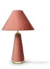 Relaxdays tafellamp met fluwelen kap, goud-roze Productafbeelding-voorbeeld 10
