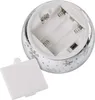 LED Weihnachtskugel aus Glas - Schneeflocken, 12 cm, 3x AA, Innen, warmweiss, Timer Produktbild-Vorschau