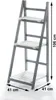 Półka drabinkowa Kobolo WHITE-GREY - wygląd - z 3 półkami - Podgląd zdjęcia produktu 3