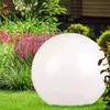 3er Set LED Solarleuchten, Außenlampe, Kugel, weiß silber Produktbild-Vorschau 3