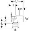 Geberit 63453 Mapress Kupfer Anschlusswinkel 90Gr Produktbild-Vorschau 5