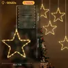 SALCAR 4 Stück 120 LED Lichterkette LED Stern Fenster Deko Produktbild-Vorschau 8