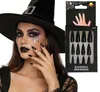 Unghie nere da strega 10 pezzi - Halloween Anteprima dell’immagine prodotto 9