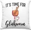 Trendation - Glühwein Deko-Kissen mit Füllung 40x40 Lustig Produktbild-Vorschau 1