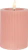 Clayre & Eef LED-Kerze Ø 8x13 cm Rosa Wachs Produktbild-Vorschau 1