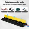 Wiltec Passe cables à 1 canal, 980 x 260 x 65 mm, capacité Voir les images du produit 6