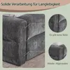Sweiko Doppelbett 140×200cm, Chenillestoff, komfortable Produktbild-Vorschau 4