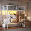 Merax Etagenbett Hochbett 140x200 mit Treppe, Kinderbett Produktbild-Vorschau 2