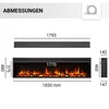 BALDERIA Elektrokamin Atalanta 72" | Einbaukamin, LED Produktbild-Vorschau 9