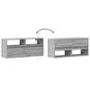 TV-Wandschrank mit LED-Beleuchtung Grau Sonoma 100x31x45 cm Produktbild-Vorschau 10