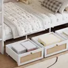 Letto a castello Flieks in rattan 90x200cm con 3 cassetti, Anteprima dell’immagine prodotto 8