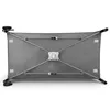 The back of a gray baby travel cot with its metal frame visible. Anteprima dell’immagine prodotto