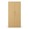 A beige metal cabinet with two doors and a handle is shown against a white background. Produktbild-Vorschau