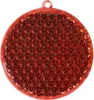 Reflektor "Rund" transparent-rot Produktbild-Vorschau 1