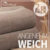 Frottier Duschtücher 2er Pack 70x140cm, 100% Baumwolle, Produktbild-Vorschau 3