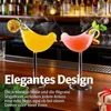 Cocktailgläser 4er-Set, Vogel-Design, 150 ml, für Produktbild-Vorschau 5