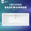 VBChome Acrylbadewanne 180 x 80 cm Weiß mit Styroporträger Produktbild-Vorschau 2