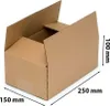 Karton Klapowy Pudełko Kartonowe Kartonik 250x150x100mm Podgląd zdjęcia produktu 1