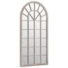 vidaXL Miroir de jardin sable 90x45 cm Fer Voir les images du produit 1