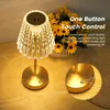 Vintage křišťálová stolní lampa stmívatelná noční lampa Náhled obrázku produktu 3