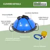 Balancetrainer Yoga Gymnastik Balance Half Ball blau Produktbild-Vorschau 5