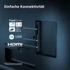 Close-up of the back panel of a TV, showing various ports and connectivity options. Náhled obrázku produktu