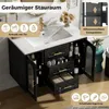 Wandgemonteerde badkamerkast met wastafel, wastafel met Productafbeelding-voorbeeld 8