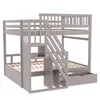 Flieks stapelbed 140x200 cm met kledingkast en lade, Productafbeelding-voorbeeld 9