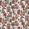 Weihnachtstischdecke Winter Village Scene Winterdorf div. Produktbild-Vorschau 2