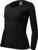 Langarm-T-Shirt für Frauen, 100% Baumwolle, unbedruckt, Produktbild-Vorschau 3