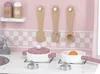 Viga Toys - VIGA PolarB Holzküche mit silbernem und rosa Produktbild-Vorschau 2