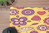 MuchoWow® Mauspad Mousepad Muster - Blumen - Lila - Orange Produktbild-Vorschau 2