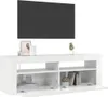 vidaXL TV-Schrank mit LED-Leuchten Hochglanz-Weiß 120x35x40 Produktbild-Vorschau 5